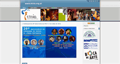Desktop Screenshot of etnia.org.pt
